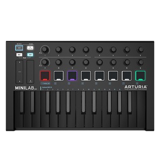 Arturia MiniLab MkII (สี Deep Black) มิดิคีย์บอร์ดคอนโทรลเลอร์ พร้อมซอฟท์แวร์ Analog Lab Lite ฯลฯ รับประกัน 1 ปี