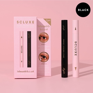 [ลด 45.- โค้ด "B2TU2D"] SCLUXE PERFECT EYELINER STAMP อายไลเนอร์หัวแสตมป์ กันน้ำ ติดทนนาน (BLACK)