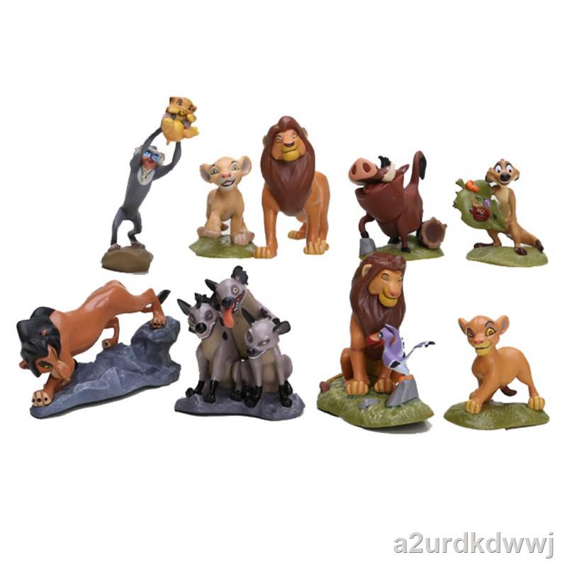 12 The Lion King Guard Action Figure Simba Mufasa Pumbaa Timon toy Cake Topper 