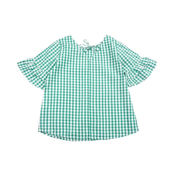 KIDS ICON - เสื้อตรวจสอบสําหรับเด็กผู้หญิง CURLY - LYB00100190 - 8-9 ปี