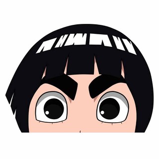 สติ๊กเกอร์ติดรถ Ninja Rock Lee Peeker สติ๊กเกอร์ ติดกระจกรถยนต์ นารุโตะ สติ๊กเกอร์ติดโน้ตบุ้ค CAR STICKER Naruto