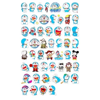 💥พร้อมส่ง💥Doraemon ドラえもん โดราเอมอน sticker สติกเกอร์กันน้ำรูปแบบที่แตกต่างกัน 50ชิ้น