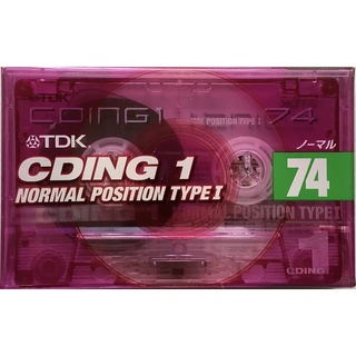 Blank Cassette Tape เทปคาสเซ็ตเปล่าวินเทจ TDK CDing-1 74 นาที Normal Position Type I ซีล เทปเปล่า ปี 1999