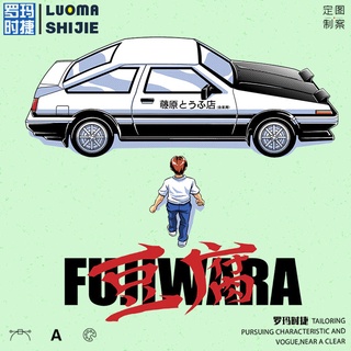 [COD]Akira head text D joint เสื้อยืดผู้ชาย 2021 ใหม่ Takumi AE86 Fujiwara Tofu shop เสื้อยืดแขนสั้นS-5XL