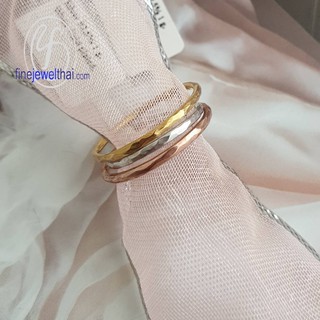 Finejewelthai แหวนทองคำขาว-แหวนเงิน-แหวนพิ้งค์โกลด์-แหวนแต่งงาน/ White Gold-Silver-Pink Gold-Ring-R122900(ราคาต่อ 1 วง)