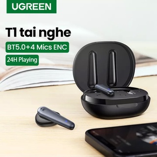 UGREEN(80651) HiTune T1 Wireless Earbuds with 4 Microphones, HiFi Stereo Bluetooth Earphones with Deep Bass