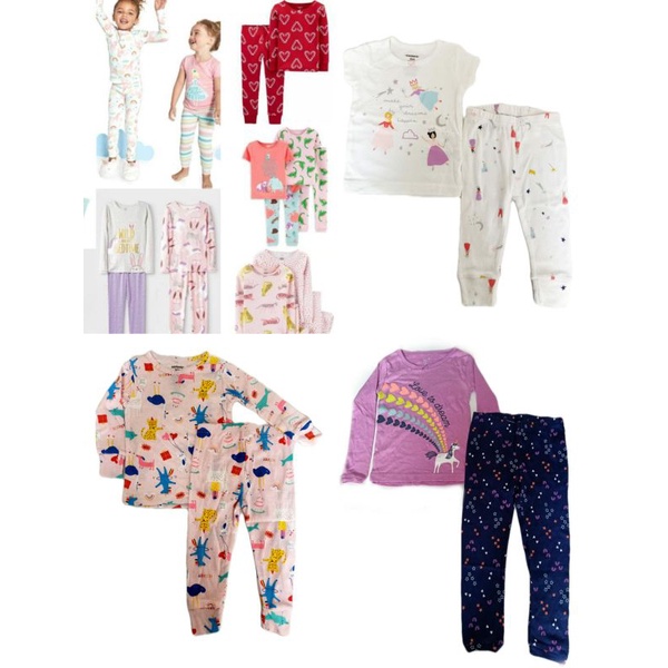 Carters Pyjamas Set for Girl & Boys / ชุดนอนสําหรับเด็กผู้หญิง & เด็กชาย (6 เดือน-3 ปี)