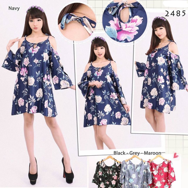 2485 - FLORAL BANGKOK DRESS