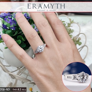 Eramyth Jewelry แหวน เงินแท้ SI-0058-R01 งานฝังเพชรสวิลCZ สินค้ามาตรฐานส่งออก(สินค้าพร้อมส่งในไทย)