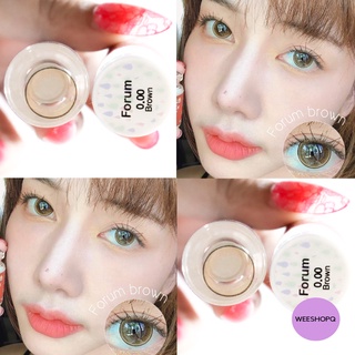 Forum brown คอนเเทคเลนส์  Lovely lens(เลิฟลี่เลนส์) ลายฮิตใน Tiktok