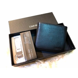 กระเป๋าตง ผู้ชาย Ck Value Pack! Calvin Klein Men Wallet With Leather Key Chain