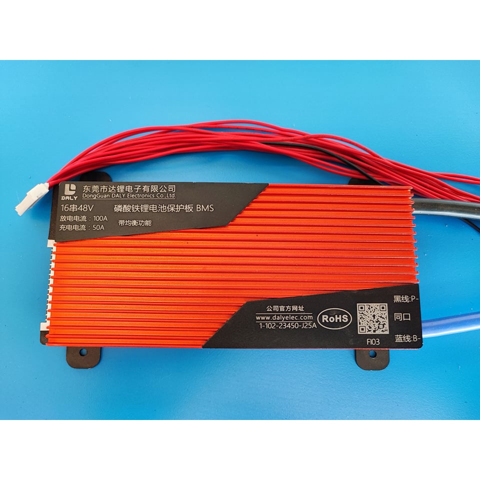 BMS สำหรับแบตเตอรี่ LiFePo4 3.2V แบบ12V(4S) 24V(8S) 48V(16S) Daly (100A ...