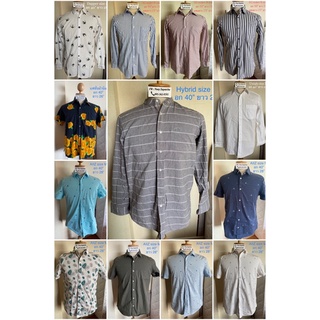 เสื้อเชิ้ต Uniqlo, Hybrid, AIIZ , GQ แบรนด์แท้ มือสองสภาพดี