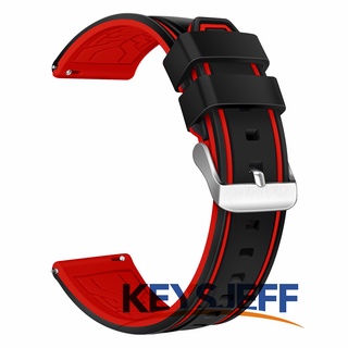 Keysjeff สายนาฬิกาข้อมือซิลิโคน ระบายอากาศ ปลดไว แบบเปลี่ยน สําหรับ Samsung Gear S3 Frontier Strap Samsung Galaxy Watch 46 มม. 22 มม. Huawei GT 3