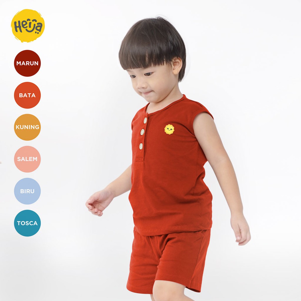 MERAH OZY BRICK RED KIDS SLEEVE T-SHIRT อายุ 1-10 ปี
