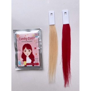 ทรีทเม้นท์เปลี่ยนสีผม CANDY RED-CANDY COLOR KERATIN TREATMENT (แคนดี้คัลเลอร์เคราตินทรีทเม้นท์)