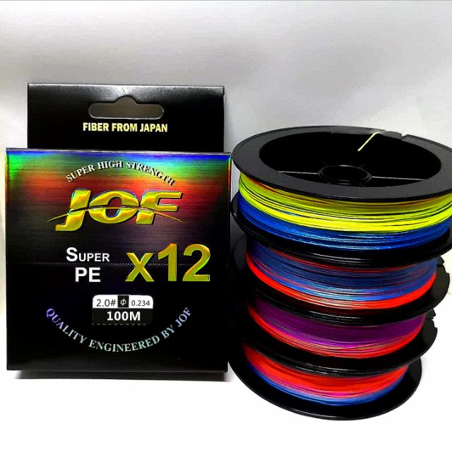 สาย pe X12 new ยาว 100 เมตร  300 เมตร  500 เมตร by JOF