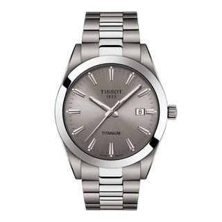 Tissot Gentleman Titanium ทิสโซต์ เจนเทิลแมน ไทเทเนียม สีเทา เงิน T1274104408100 นาฬิกาผู้ชาย