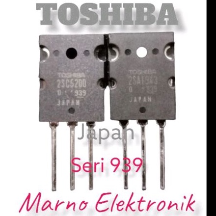 TR TOSHIBA C5200 A1943 ORIGINAL JAPAN SERIES 939 2SC5200 2SA1943