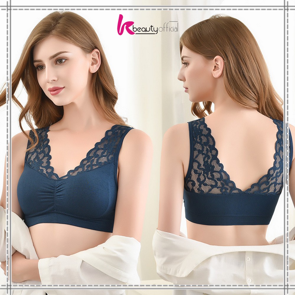 KB-P153 ชุดชั้นในสตรีลายลูกไม้ไม่มีลวดวัสดุนุ่ม / ชุดชั้นในสตรี BH / Push Up Bralette Woman