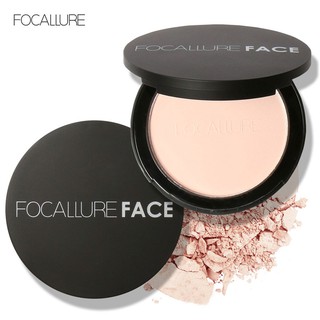 FOCALLURE 3 สีแป้งฝุ่นอัดแข็งควบคุมความมันผงธรรมชาติเสร็จสิ้นการตั้งค่าคอนซีลเลอร์ผง