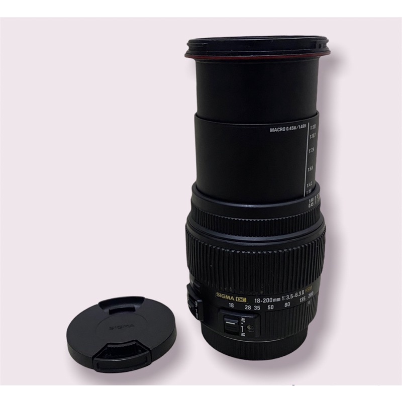 Sigma 18-200mm 1:3.5-6 เลนส์ซูม HSM (usd) สําหรับ canon like สภาพใหม่