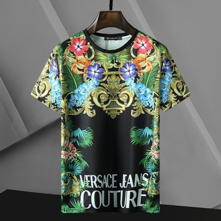 Versace เสื้อยืด คอกลม แขนสั้น ผ้าฝ้าย สําหรับผู้ชาย ไซซ์ m-3 XL DKDW