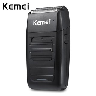 Kemei เครื่องโกนหนวดเคราแบบชาร์จไร้สายสําหรับผู้ชาย Km-1102