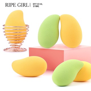 Ripe GIRL พัฟฟองน้ําแต่งหน้า ไมโครไฟเบอร์ รูปมะม่วง นุ่มพิเศษ 1 ชิ้น