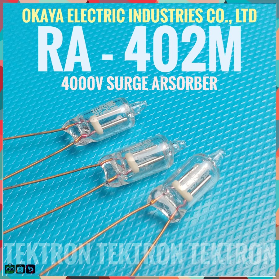 OKa ตัวป้องกันไฟกระชาก RA-402M-V7 ตัวปล่อยแก๊ส 4000V RA 402M ป้องกันฟ้าผ่า