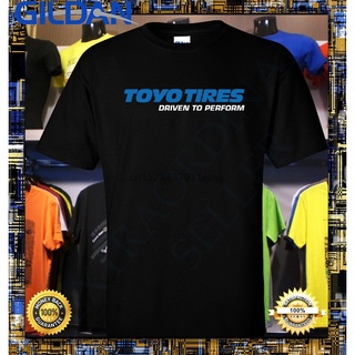 เสื้อยืดผ้าฝ้าย เสื้อยืด ลายโลโก้ TOYO TIRES DRIVEN TO PERFORM ไซซ์ S-2XL