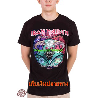 เสื้อยืดวินเทจเสื้อวง Iron Maiden เสื้อผ้าแฟชั่น ไอเอิร์นเมเดน ไอร่อน เสื้อยืดผู้ชาย Rock เสื้อวินเทจ RCM1715S-5XL