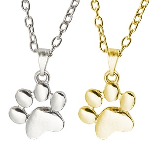  ป้ายชื่อสัตว์เลี้ยง Pet Female Necklace With Dog Paw Pendant