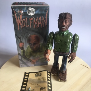 หุ่นยนต์สังกะสีไขลาน The WolfMan Universal Monters made in Japan