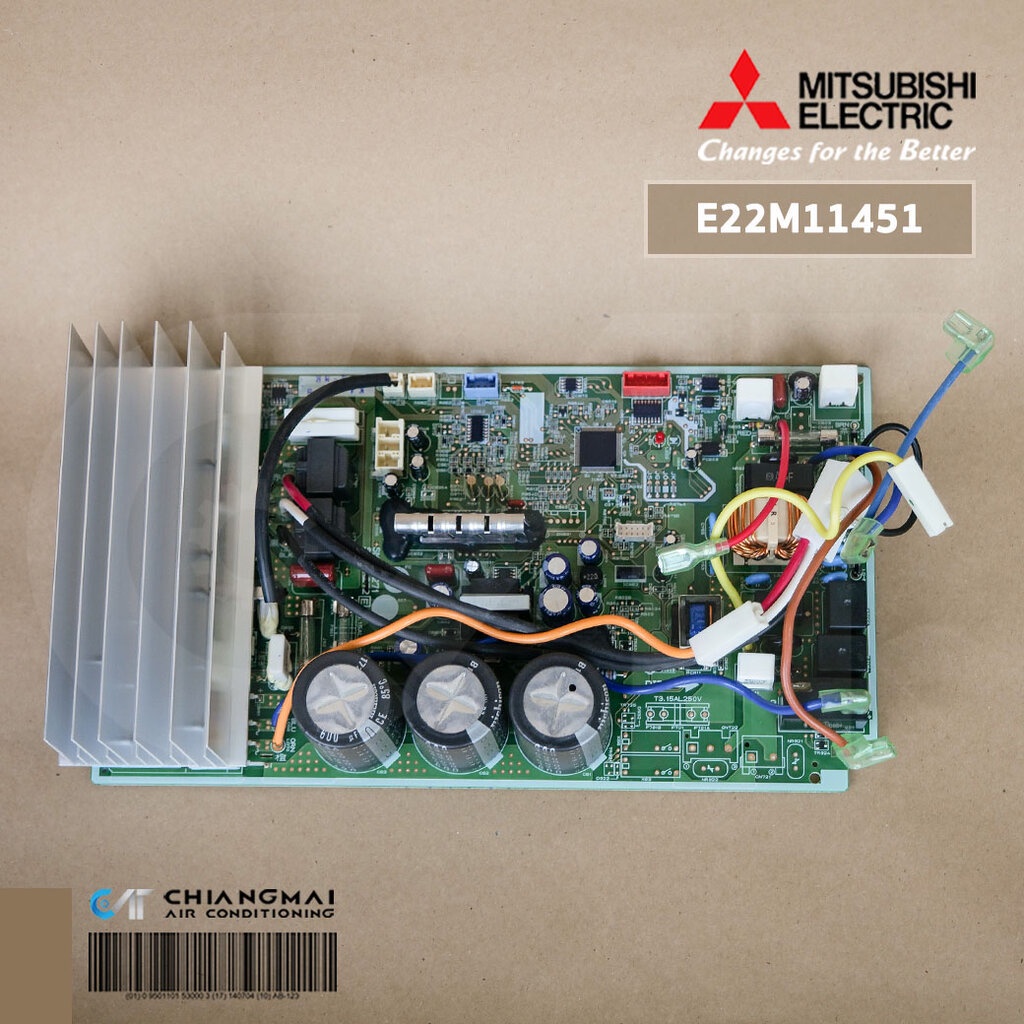 E22M11451 แผงวงจรแอร์ Mitsubishi Electric แผงบอร์ดแอร์ มิตซูบิชิ แผงบอร์ดคอยล์ร้อน รุ่น MUY-GK15VA