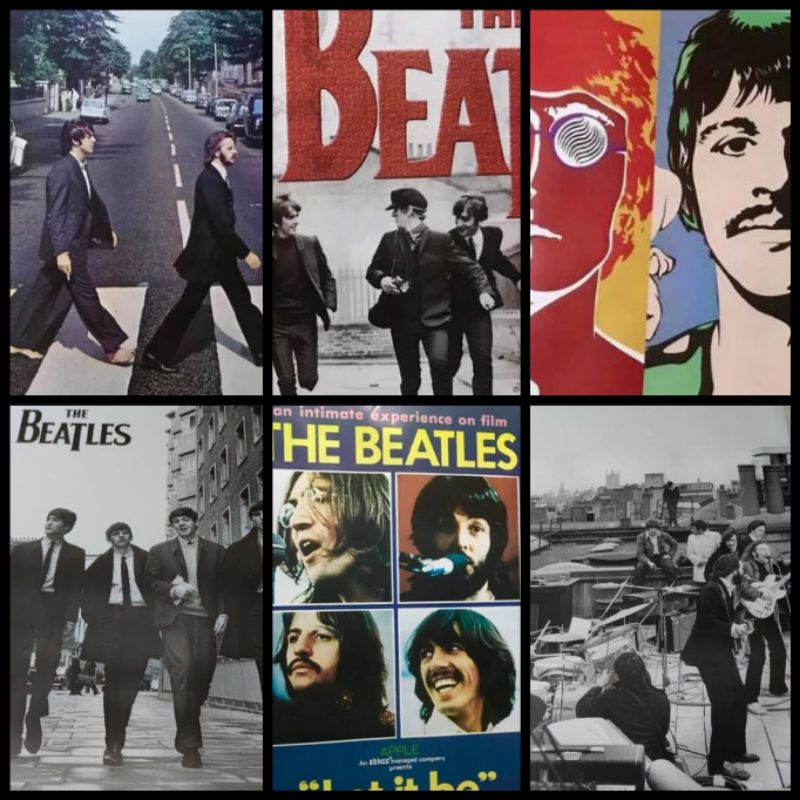 โปสเตอร์วงThe Beatles มีหลายแบบ ขนาด23.5x34.5นิ้ว