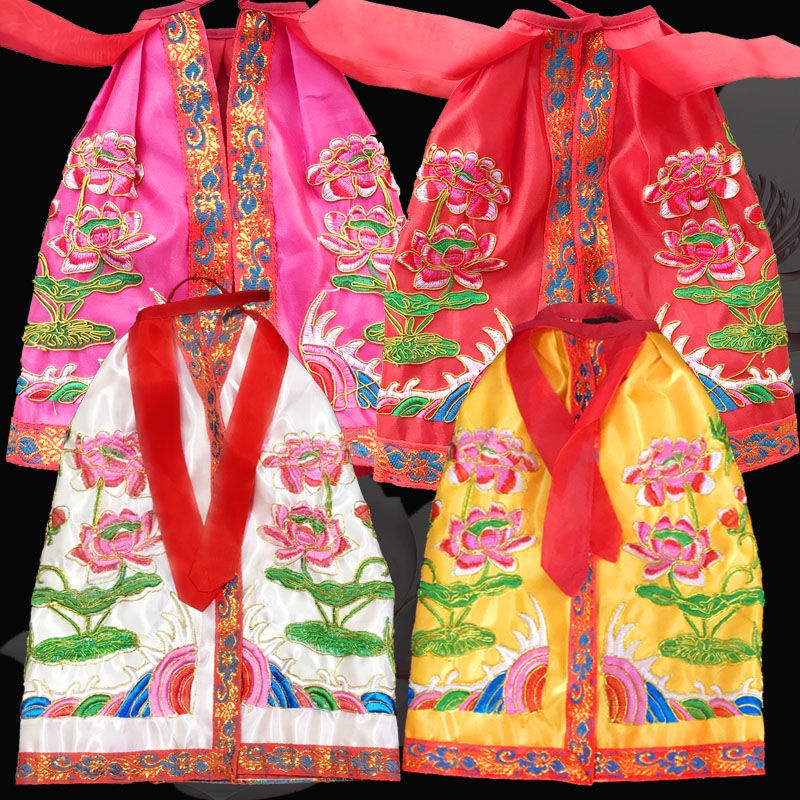 ✕■♤พระโพธิสัตว์เสื้อคลุมเจ้าแม่กวนอิมปักเสื้อคลุมบัวสองชั้นผ้าไหมทองหนาโลตัสผ้าพระพุทธรูปรูปปั้นตกแต่งเสื้อคลุมเสื้อคลุม