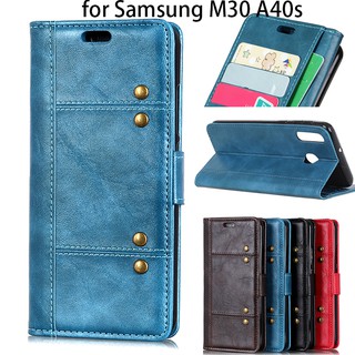 เคส samsung M30 A50 A70 A30 S8 S9 J6 J4 J8 A6 เกาหลีแฟชั่นหนัง pu พลิกครอบคลุมกรณีโทรศัพท์อ่อน เคสมือถือ Phone case