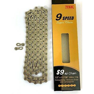 Yaban YBN S9 9 Speed TI Gold 9speed Bicycle Empire Chain