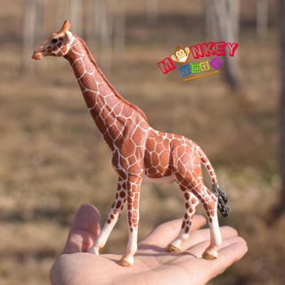 Monkey Toys - โมเดลสัตว์ Giraffe ยีราฟ ขนาด 17.00 CM (จากหาด…