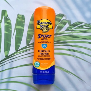 บานาน่า โบ๊ท โลชั่นกันแดด SPF 30 กันน้ำ กันเหงื่อ Ultra Sport Sunscreen Lotion Broad Spectrum SPF 30, 236 ml (Banana Boat®)