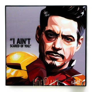 Iron man #5 ไอรอนแมน Avengers รูปภาพ​ติด​ผนัง ​pop​ art Marvel โทนี่ สตาร์ค​ Tony​ Stark กรอบรูป แต่งบ้าน ของขวัญ