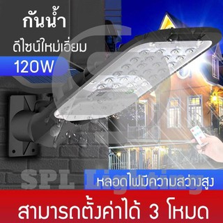 Solar Outdoor ไฟโซล่าเซลล์ ไฟติดผนัง ไฟติดผนังโซล่าเซลล์ กันน้ำ ฟ้าผ่า โคมไฟโซลาเซลล์ ไฟ LED 3 โหมด ติดผนัง SOLAR ไฟโซล่