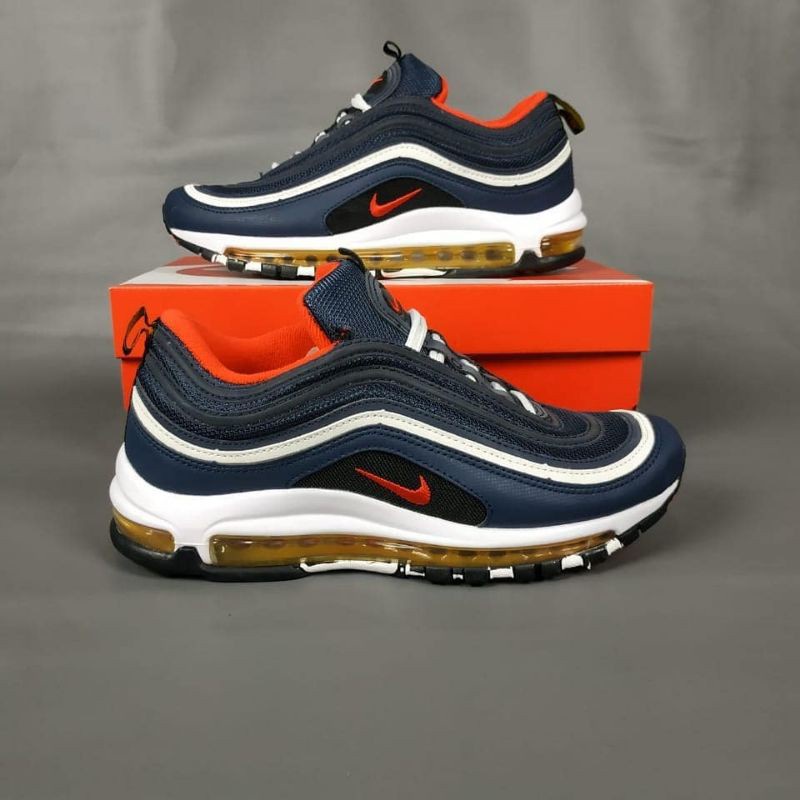 ▩▧Men's Shoes NIKE AIRMAX 97 MIDNIGHT NAVY RED | Shopee Thailand