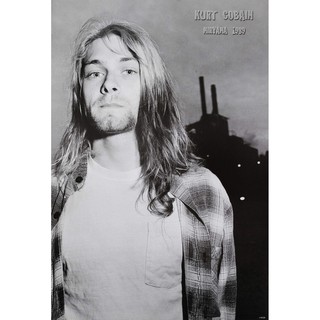 โปสเตอร์ รูปถ่าย นักร้อง วง ดนตรี ร็อก NIRVANA Kurt Cobain (1987-1994) POSTER 20"x30" Inch Legend American Rock Band V7