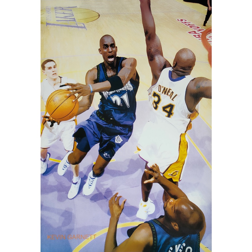 โปสเตอร์ รูปถ่าย นักกีฬา บาสเกตบอล เควิน การ์เน็ต Kevin Garnett POSTER 24”x35” นิ้ว Photo Basketball