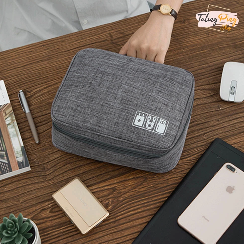 [JZ60] กระเป๋าเก็บอุปกรณ์อิเล็กทรอนิกส์ กระเป๋าเก็บสายชาร์จ อุปกรณ์ไอที สะดวกต่อการใช้งาน กระเป๋าพกพาเดินทางผ้ากันฝุ่น thumbnail 3
