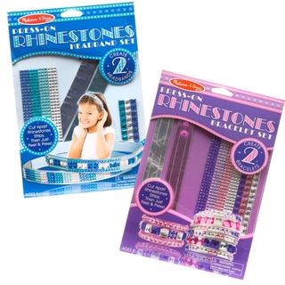 Melissa and Doug Press-on Rhinestones - Headband ชุดประดิษฐ์ที่คาดผมส่งเสริมทักษะการประดิษฐ์ หลากรุ่น 9244/9245