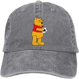 Kuritian หมวกเบสบอล ผ้าฝ้าย และผ้ายีน ลาย Winnie The Pooh ปรับได้