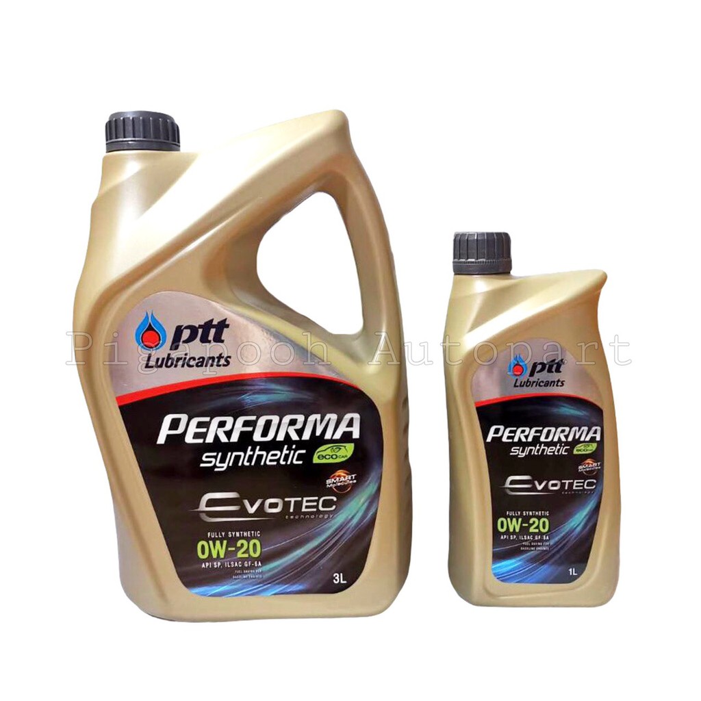 น้ำมันเครื่อง PTT Performa Synthetic Eco Car 0W-20